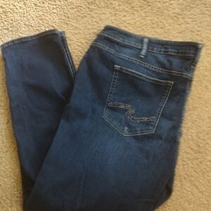 Silver Boyfriend Mid Rise Jeans